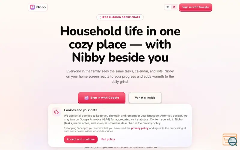 Screenshot of Nibbo