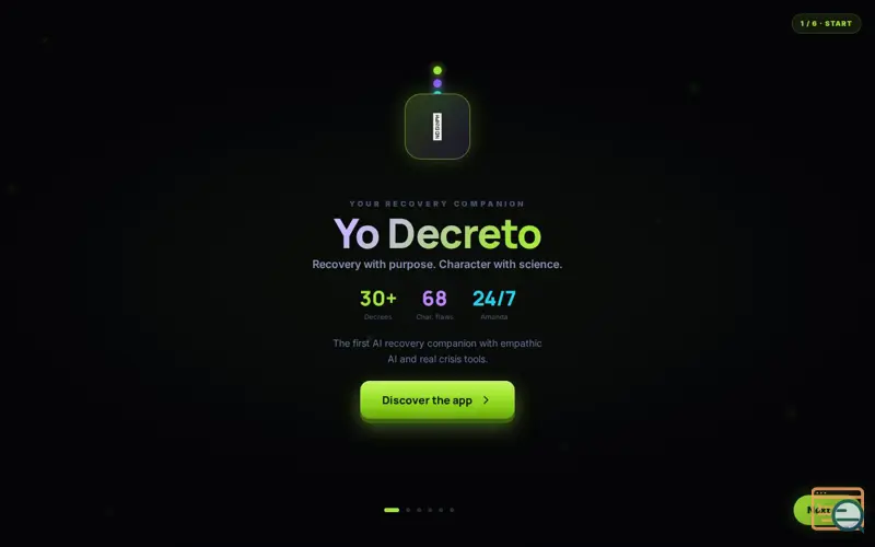 Screenshot of Yo Decreto