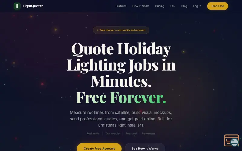 Screenshot of LightQuoter -Free Holiday Light Software