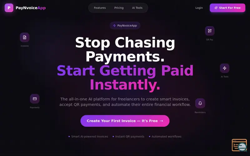 Screenshot of PayNvoiceApp