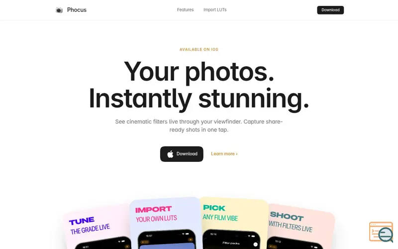 Screenshot of Phocus