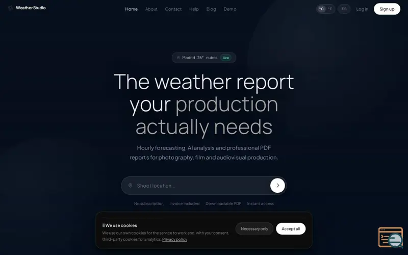 Screenshot of Weather Studio