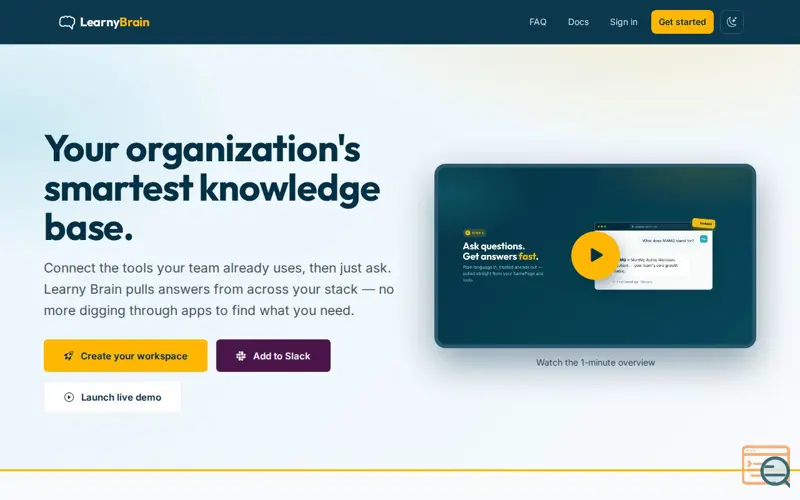 Screenshot of Learny Brain