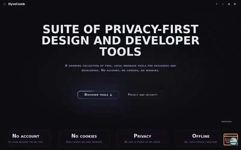 Screenshot of HyveComb