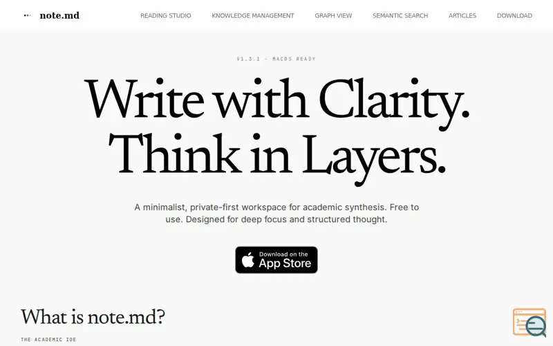 Screenshot of note.md