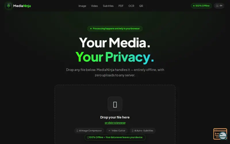 Screenshot of MediaNinja