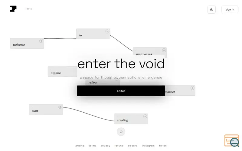 Screenshot of devoid