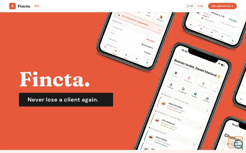 Screenshot of Fincta.app