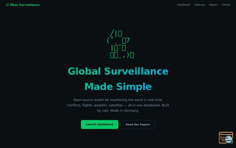 Screenshot of Miau Surveillance — Global Surveillance
