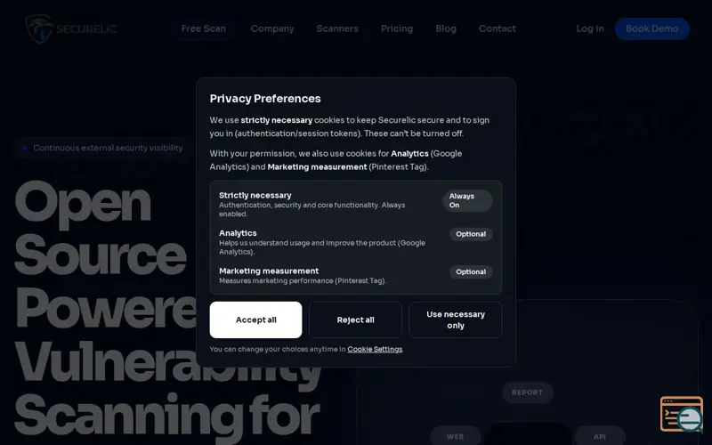 Screenshot of Securelic