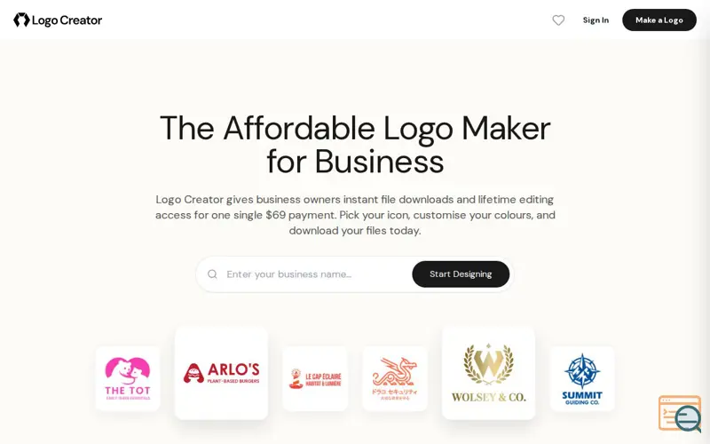 Screenshot of Logo Creator