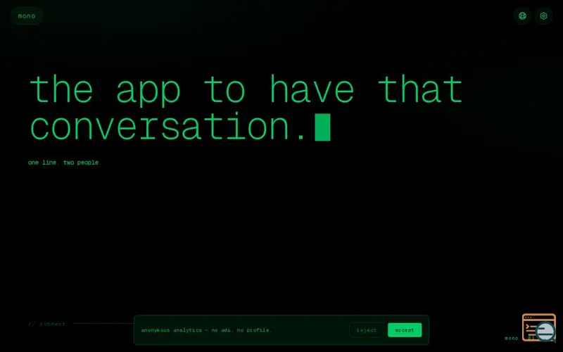 Screenshot of mono