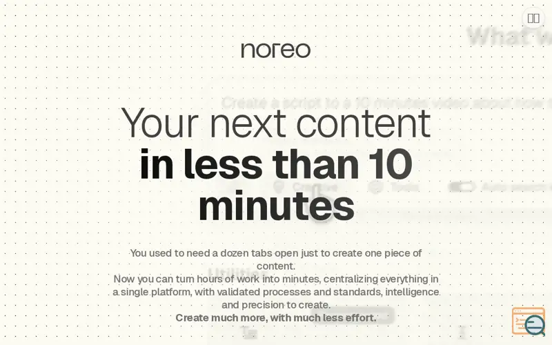Screenshot of Noreo
