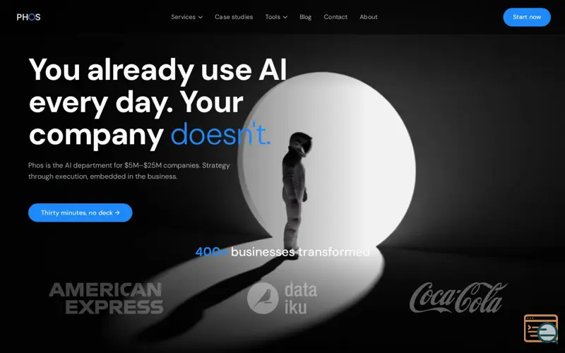 Screenshot of Phos AI Labs
