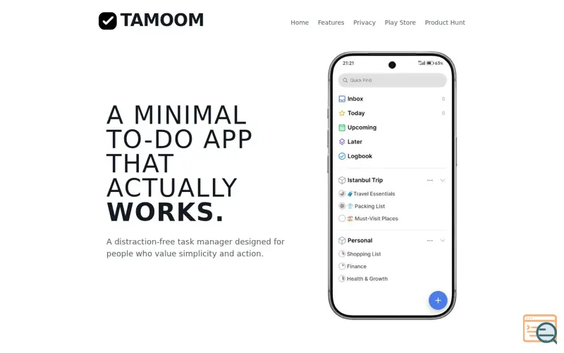 Screenshot of Tamoom (Beta)