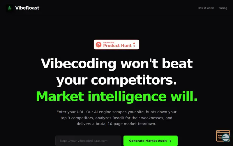 Screenshot of VibeRoast
