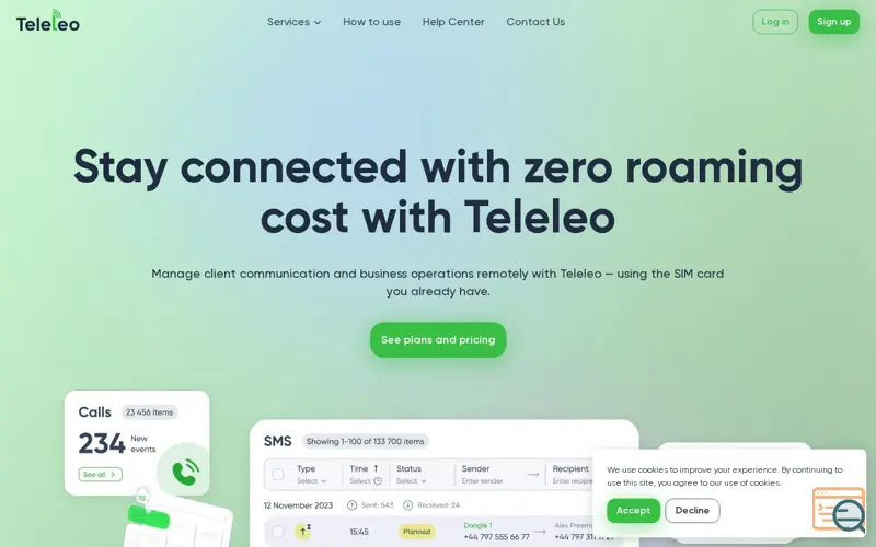 Screenshot of Teleleo