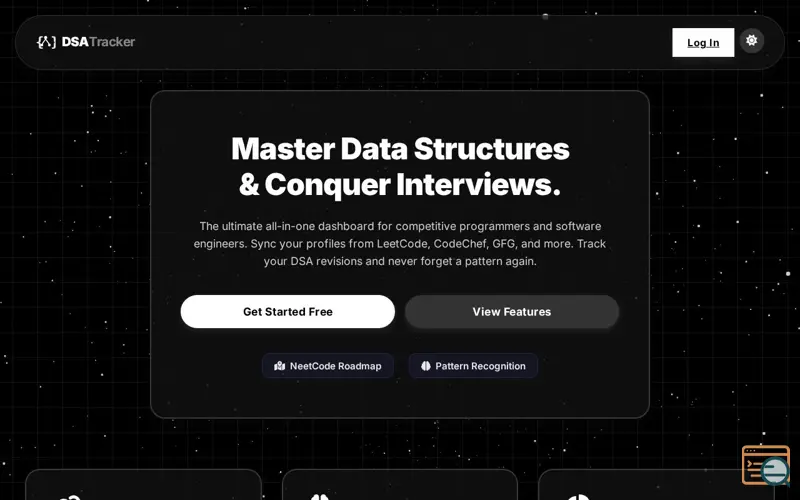 Screenshot of DSA Tracker