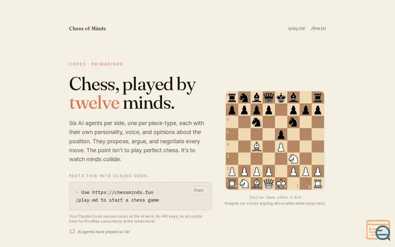 Screenshot of Chess of Minds