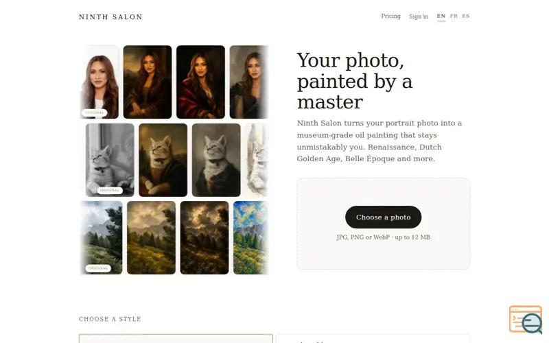 Screenshot of Ninth Salon