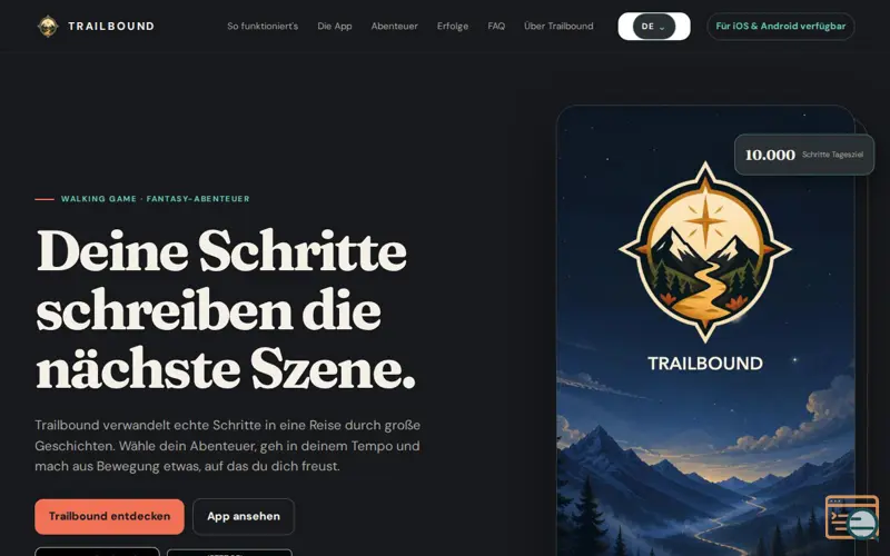 Screenshot of Trailbound