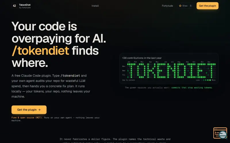 Screenshot of Tokendiet