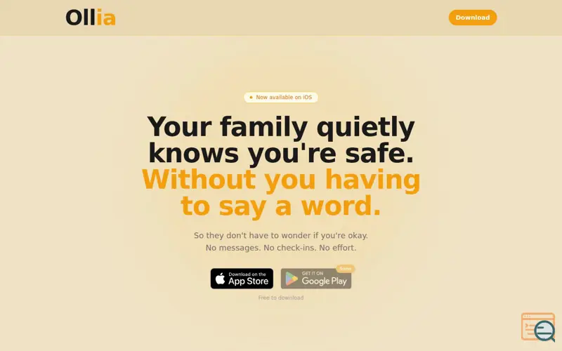Screenshot of Ollia