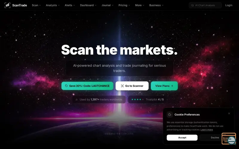 Screenshot of ScanTrade