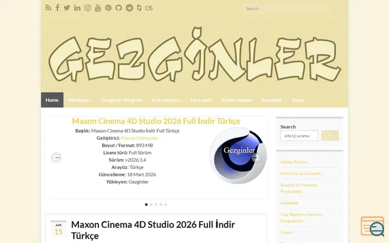 Screenshot of Gezginler