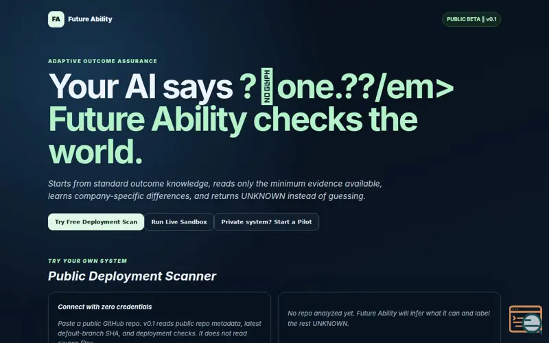 Screenshot of Future Ability