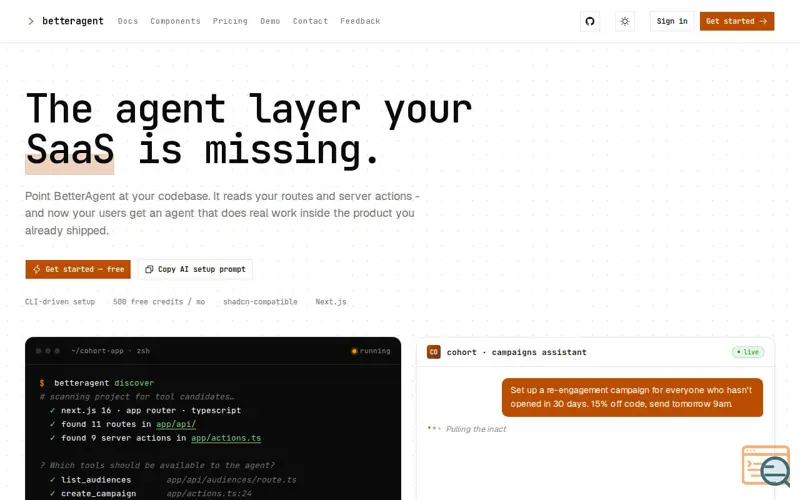 Screenshot of Betteragent