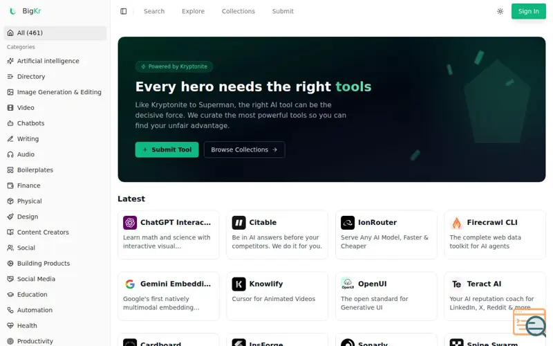 Screenshot of BigKr