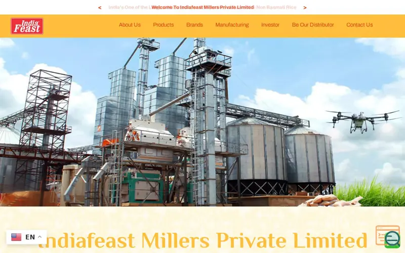 Screenshot of Indiafeast Millers Private Limited