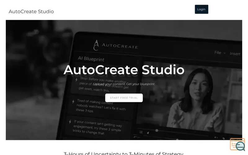 Screenshot of  AutoCreate Studio