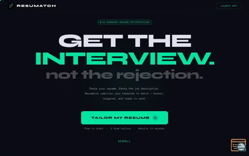 Screenshot of Resumatch
