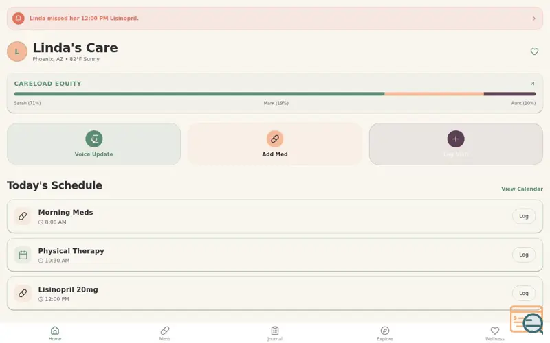 Screenshot of Kinly