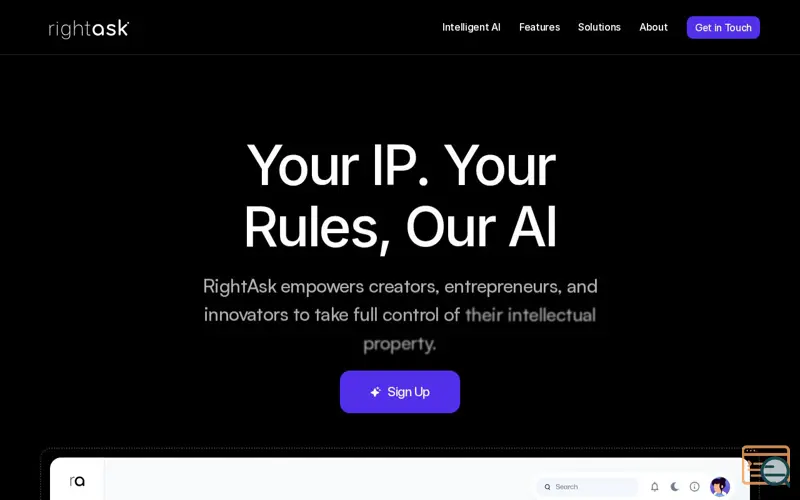 Screenshot of RightAsk AI