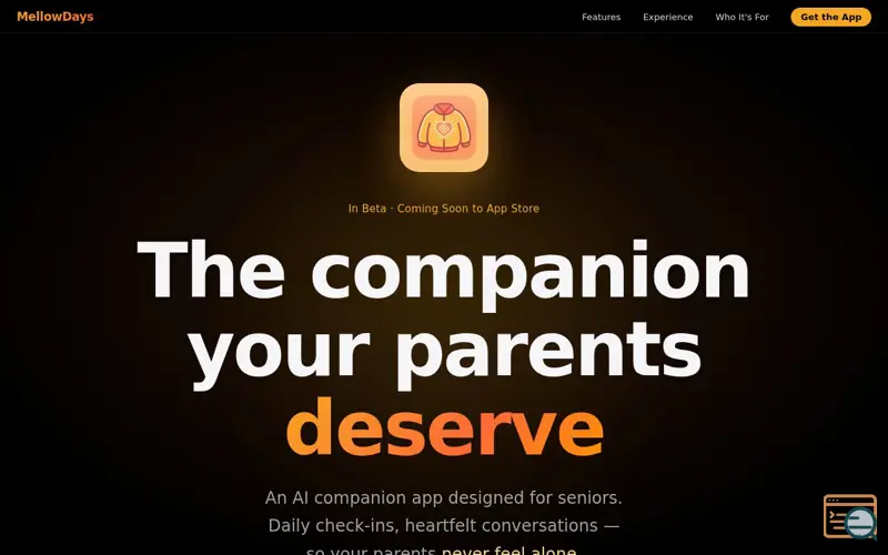 Screenshot of MellowDays