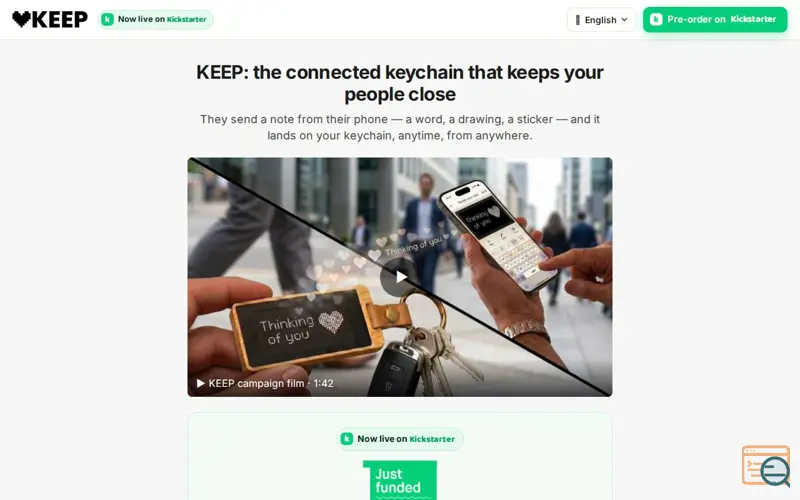 Screenshot of KEEP