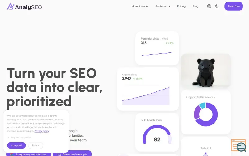 Screenshot of AnalySEO