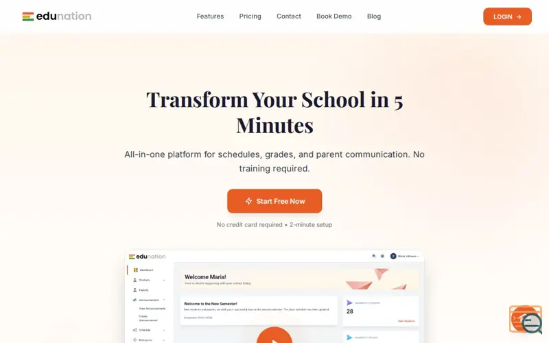 Screenshot of Edunationapp