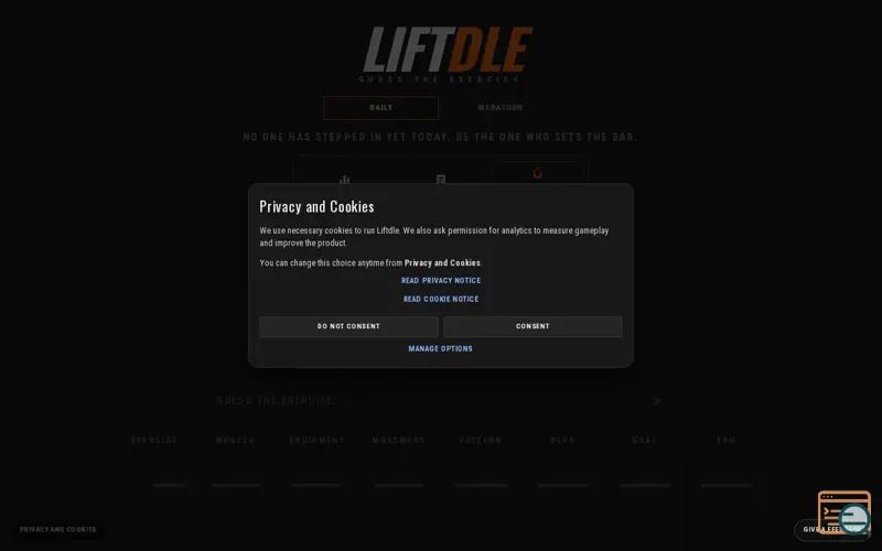 Screenshot of Liftdle
