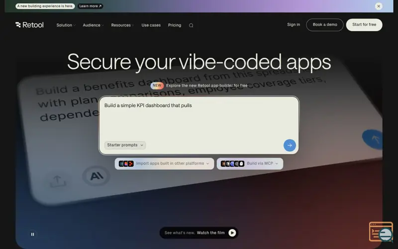 Screenshot of Retool