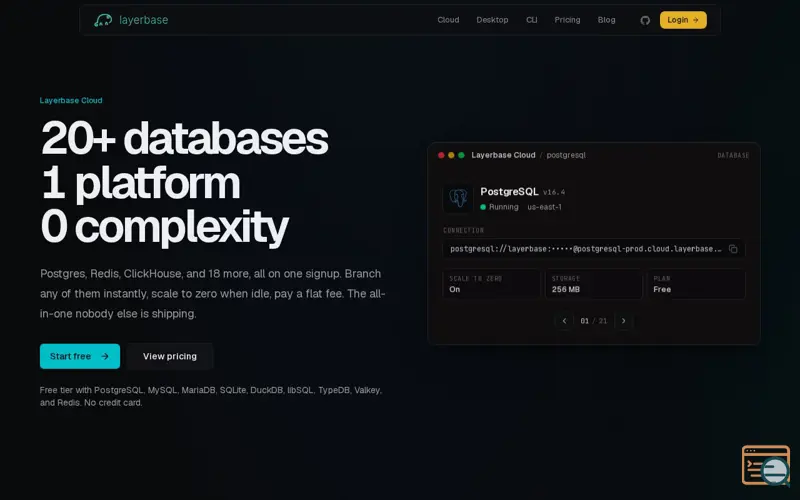 Screenshot of Layerbase