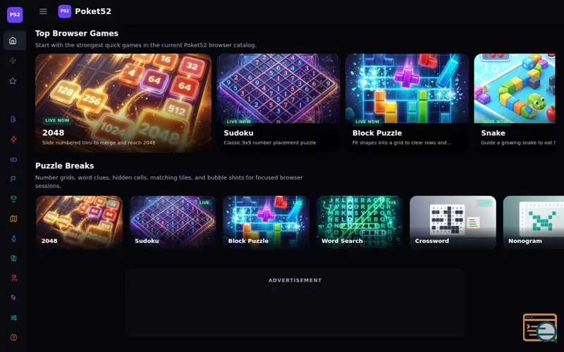 Screenshot of Poket52