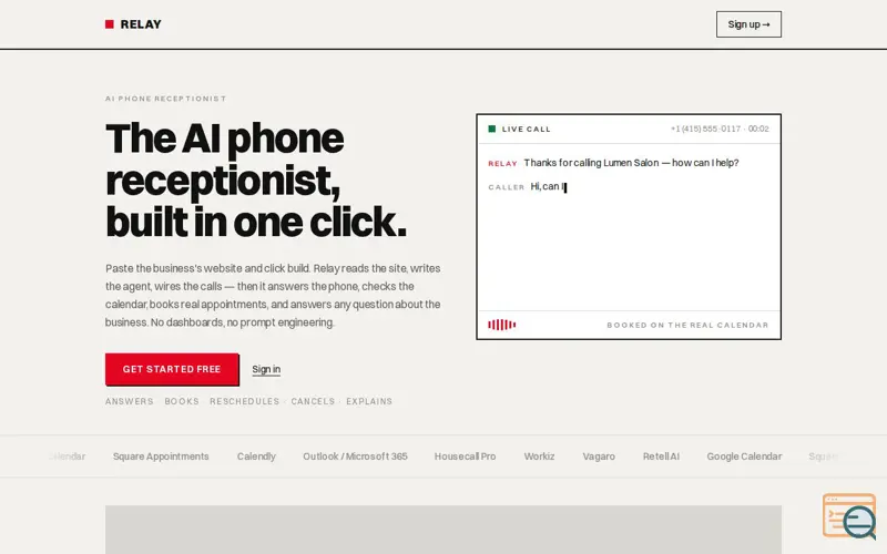 Screenshot of Relay