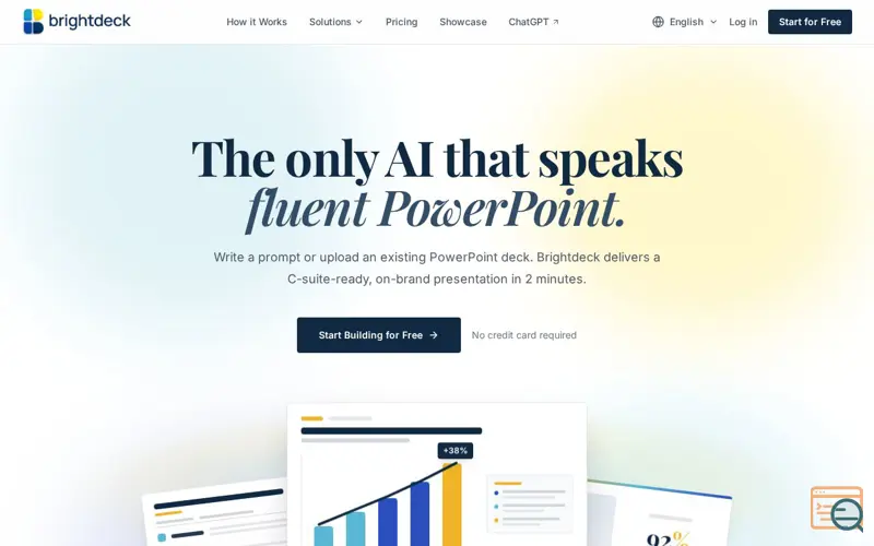 Screenshot of Brightdeck