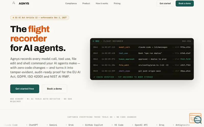 Screenshot of Agnys