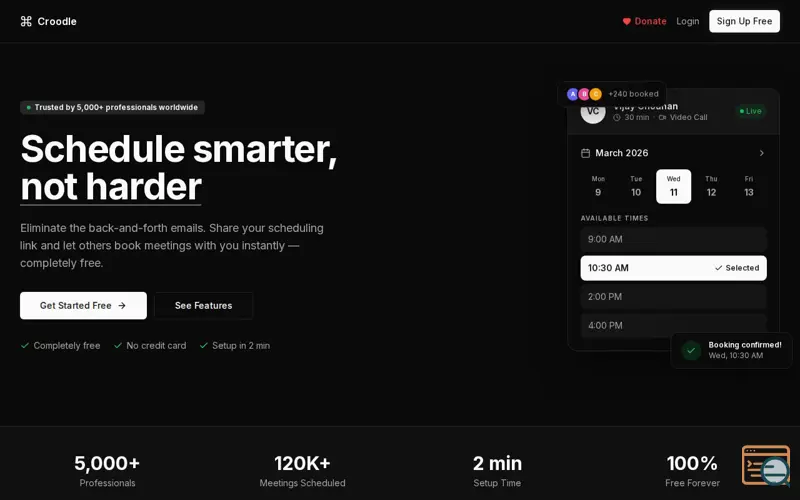 Screenshot of Croodle