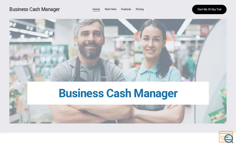 Screenshot of Business Cash Manager